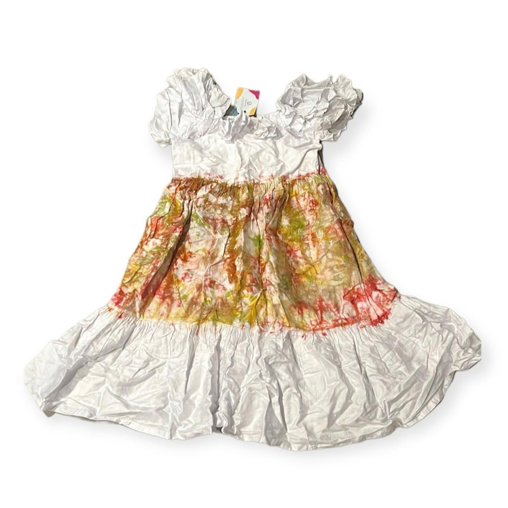 New BUSAYO Folake Midi Dress, White Multi Size M New w/Tag Retail $435 SOLD OUT!