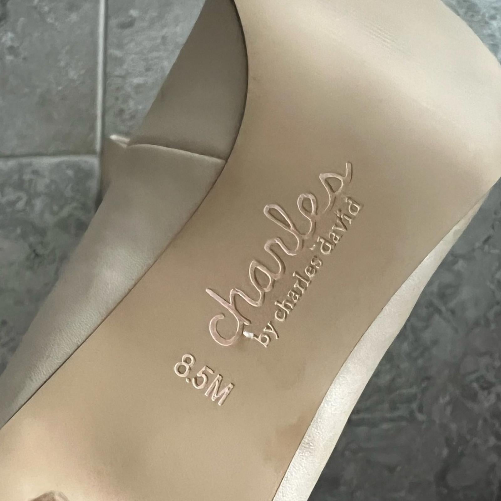 Charles David Angelica Point Toe Pumps Beige Size 8.5 New w/o Box $99