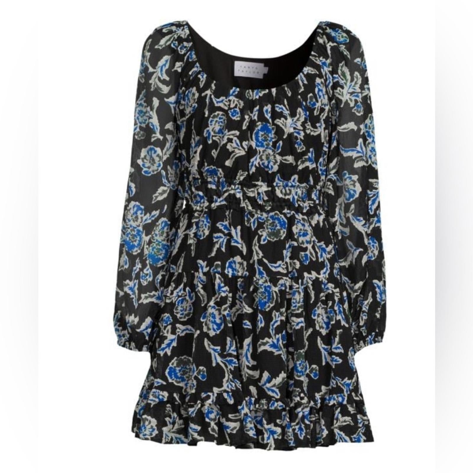 Tanya Taylor Edita Floral Silk Blend Fit & Flare Dress, Size 3X (22-24) NWT $465