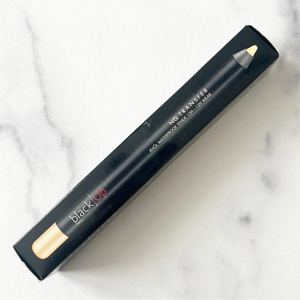 Black|Up Paris NO TRANSFER 12hr Wear Waterproof Kohl Pencil NKT 10M, NEW