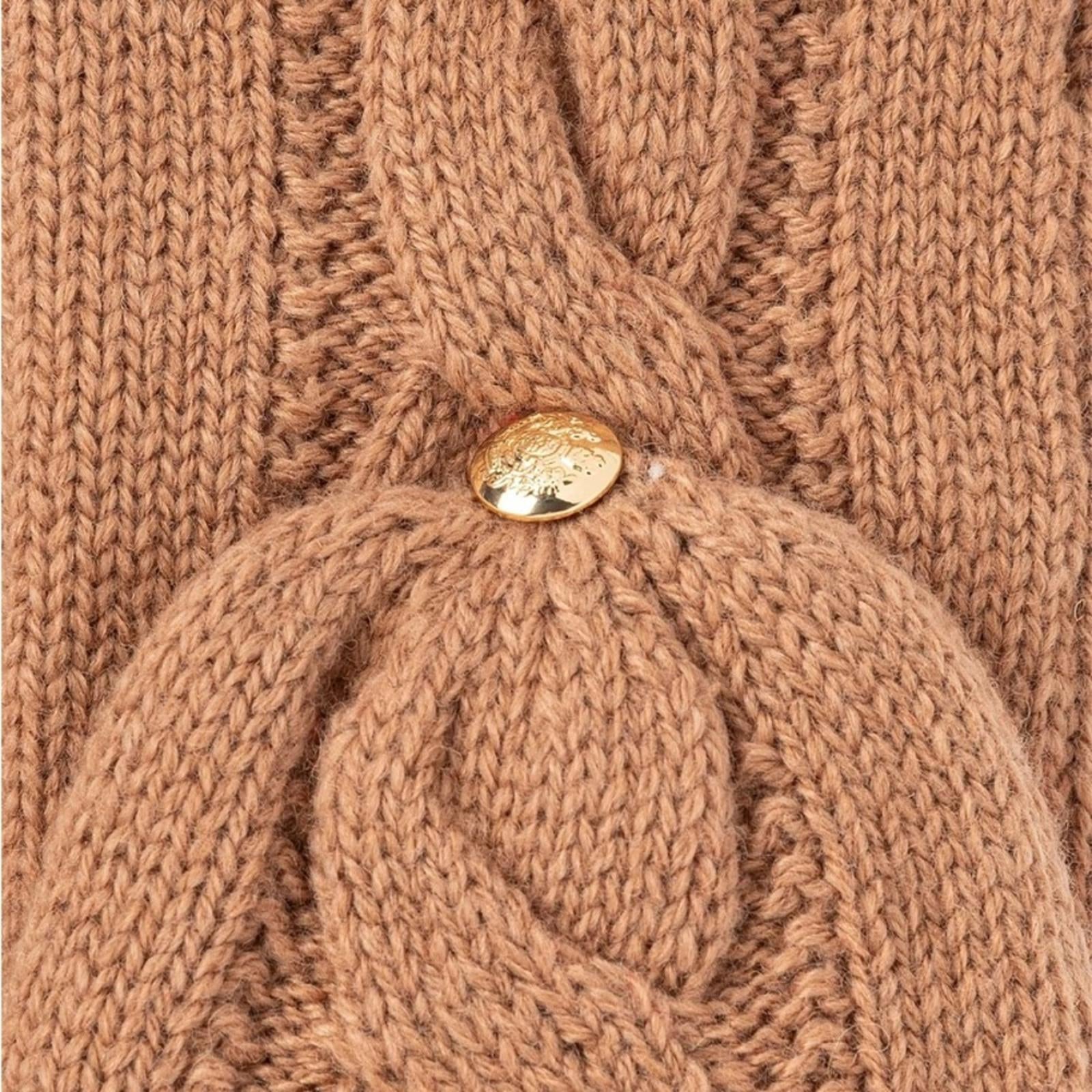 Lauren Ralph Lauren Cable Pop-Top Glove in Classic Camel, NWT, One Size