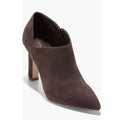 Cole Haan Vestry Pointed Toe Booties in Dark Chocolate Suede, Size 7 NEW