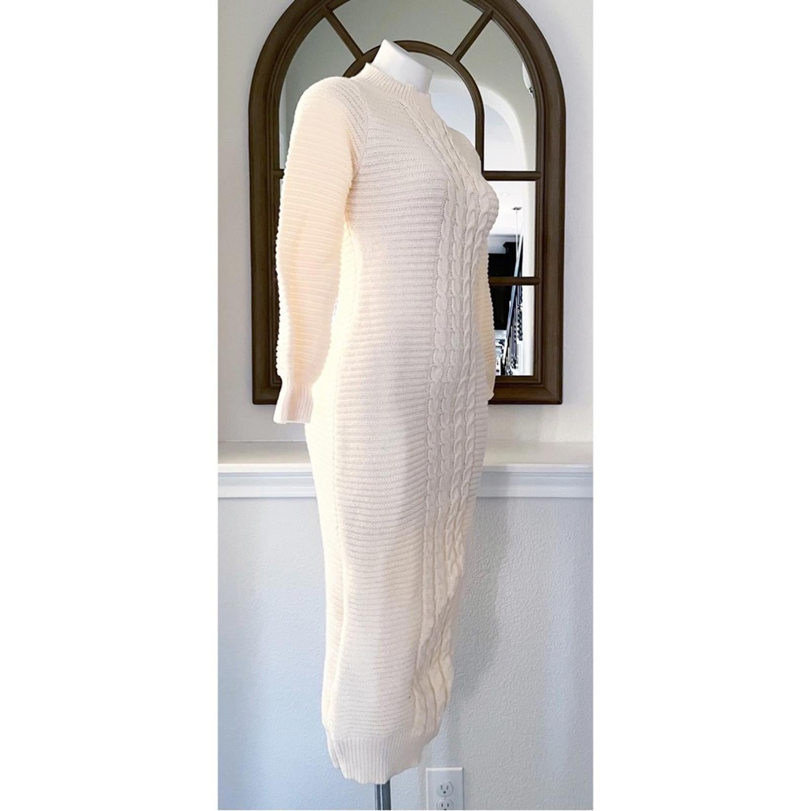 Chic Me Cable Knit Sweater Dress Size S New in Packaging
