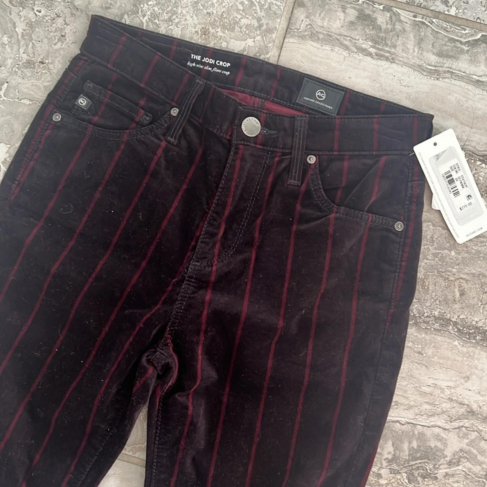 Adriano Goldschmeid The Jodi Crop High-Rise Slim Flare Crop Jeans, Size 24 NWT