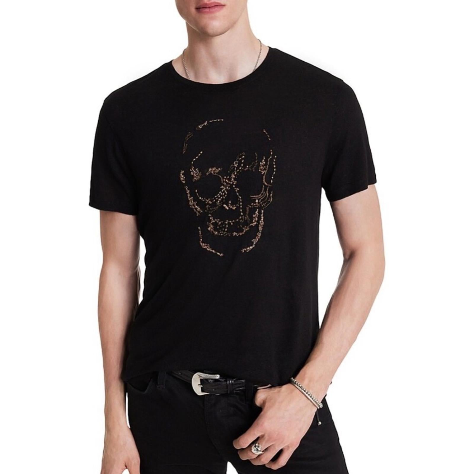 John Varvatos Black Knot Skull Short Sleeve T-Shirt, Men's Size S, NWT