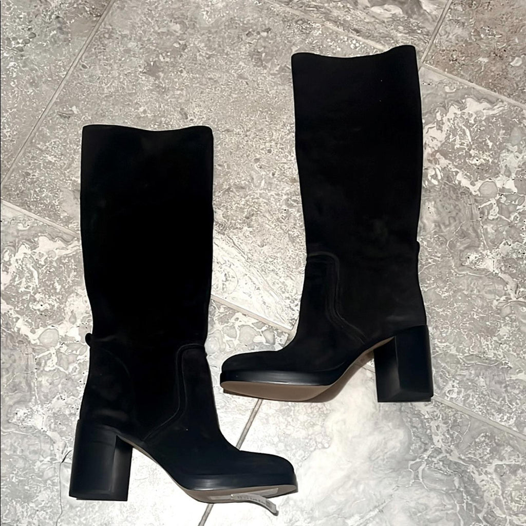 Michael Michael Kors Hayden Block-Heel Boots in Black, NWT, Size 11