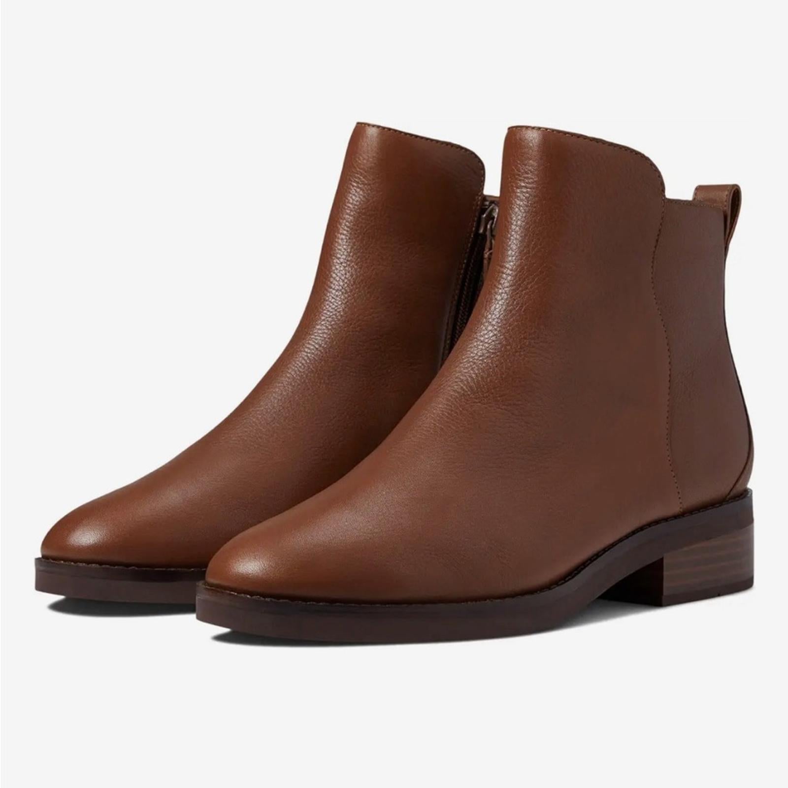 COLE HAAN Waterproof River Chelsea Booties, Sequoia Le Size 7, New w/o Box