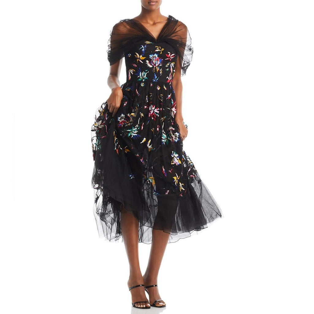 Jason Wu Collection Tulle Off-Shoulder Cocktail Dress Size 10, NWT Retail $3,395