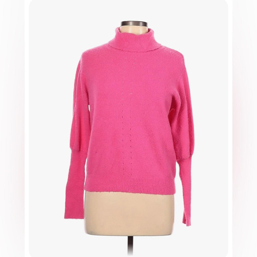 One Grey Day Los Angeles Pink Turtleneck Sweater Size S EXCELLENT! Retail
