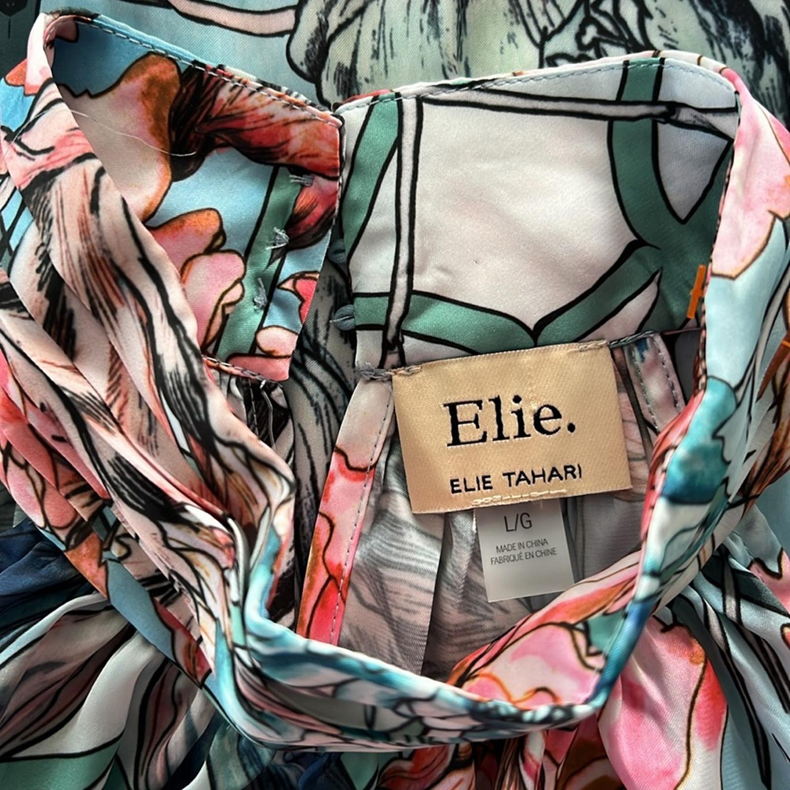 Elie Tahari Halter Blouse, Size L EXCELLENT!
