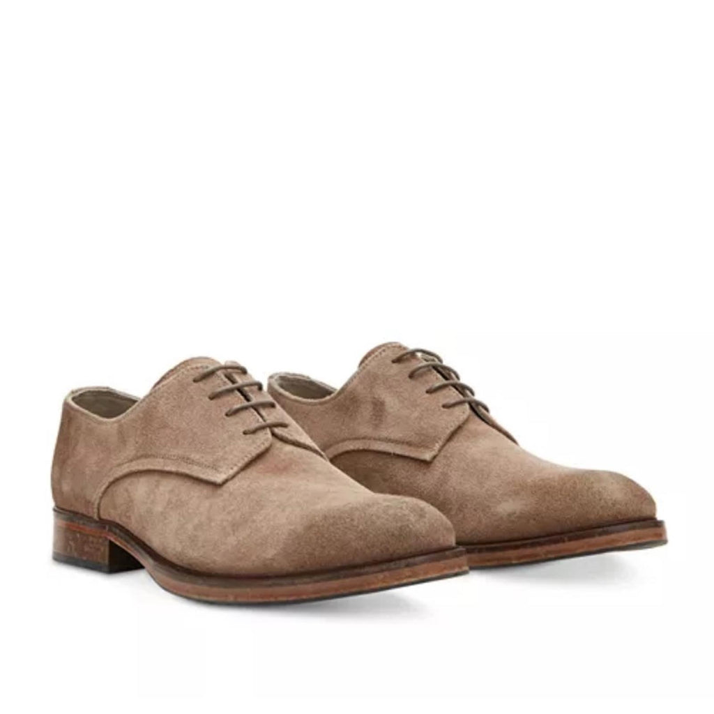 ALLSAINTS Apollo Lace Up Derby Dress Shoes in Dark Taupe, Size EU41 US8 NWT $300