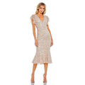Mac Duggal Cocktail Dress, Light Peach Size 2 Style New w/Tag Retail $398