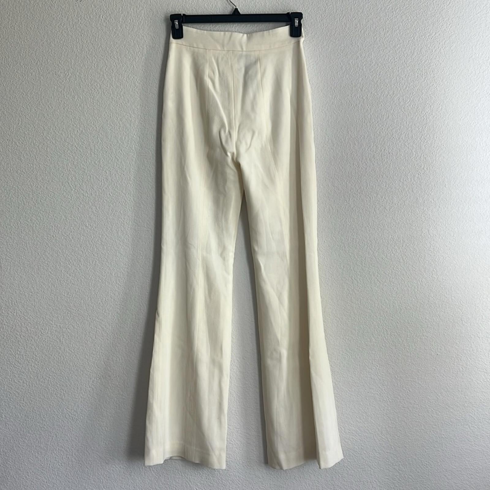 Galvan London Tailored Suit Trousers in Ivory/Cream, NWT, Size 4