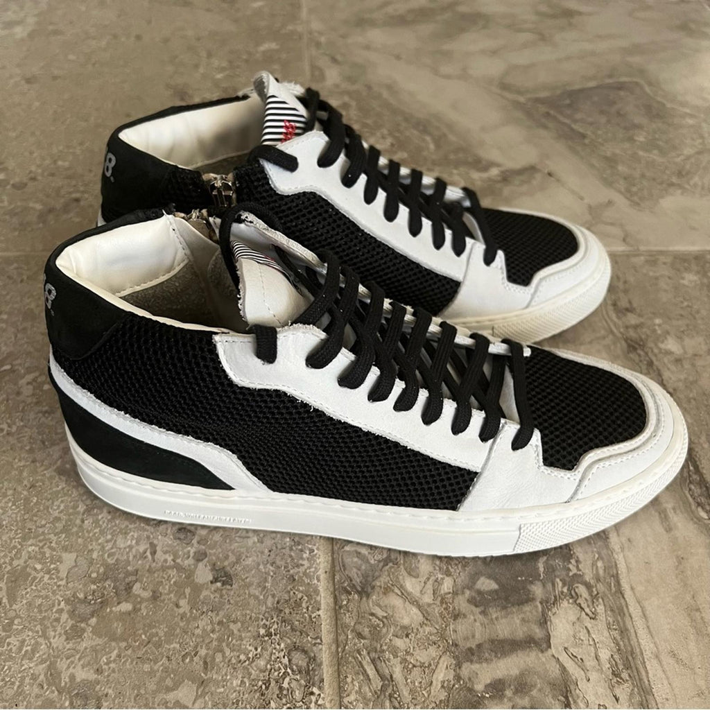 P448 Zac Mid-Top Fashion Sneakers, Made in Italy), Size EU 42 New w/o Box