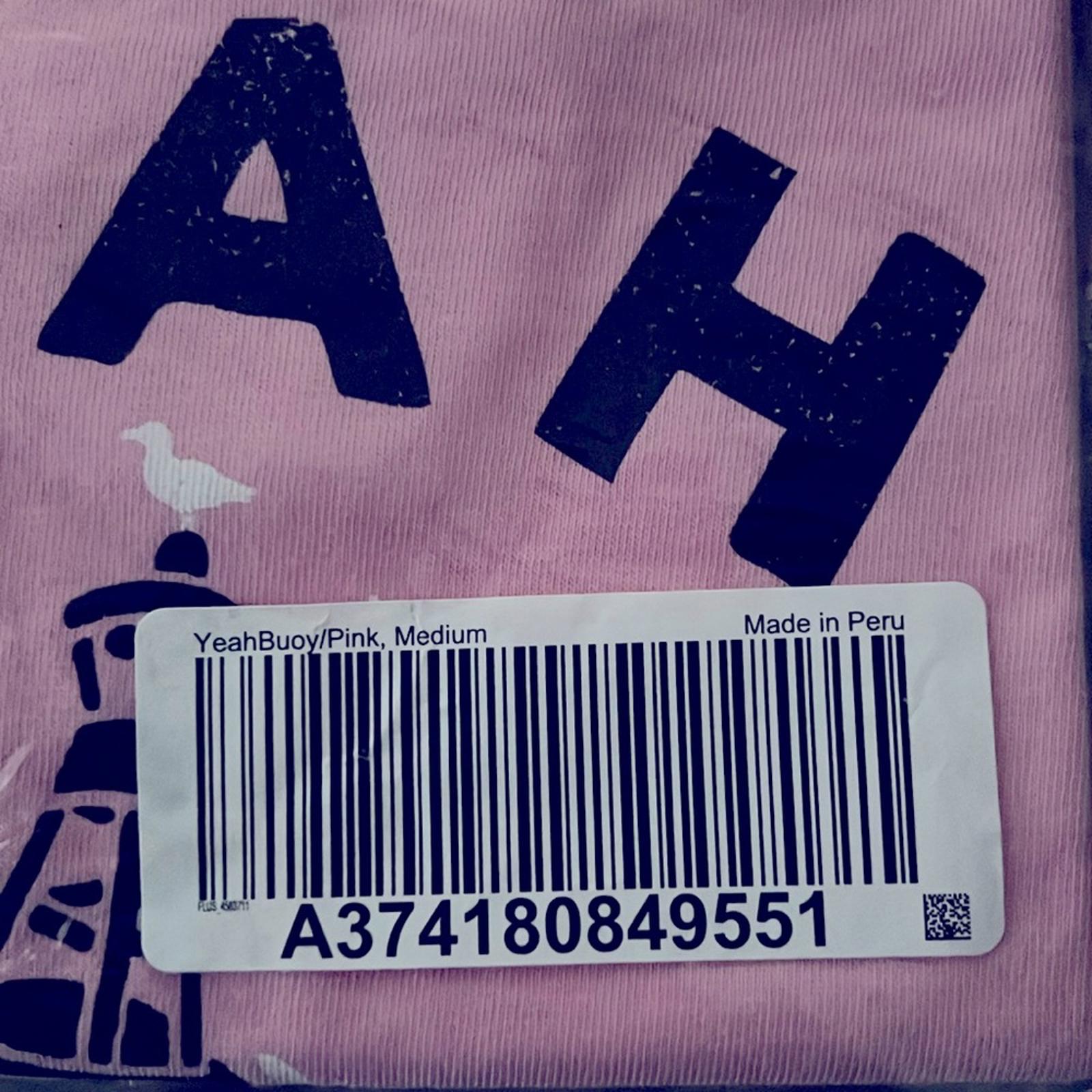 Life is Good Crusher Tee “YEAH BUOY” Pink, Size M New w/Tag
