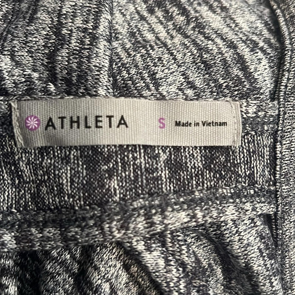 Athleta Open Back Cut-Out Posed Layered Pullover, Grey Heather Size S EXCELLENT!