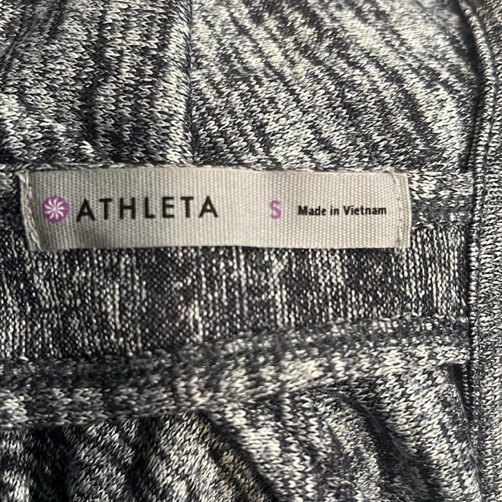 Athleta Open Back Cut-Out Posed Layered Pullover, Grey Heather Size S EXCELLENT!