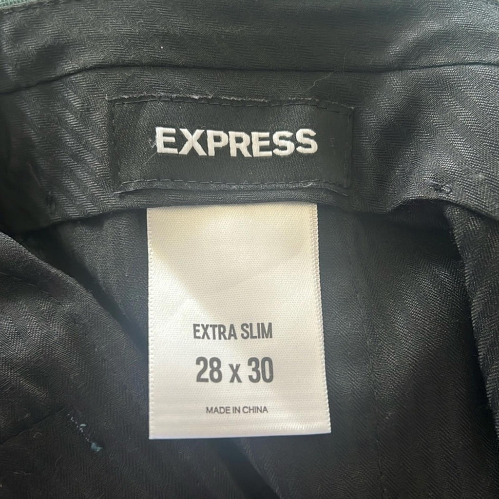 NEW Express Extra Slim Flannel Dress Pants, Size W28 L30 EXCELLENT! Retail $148