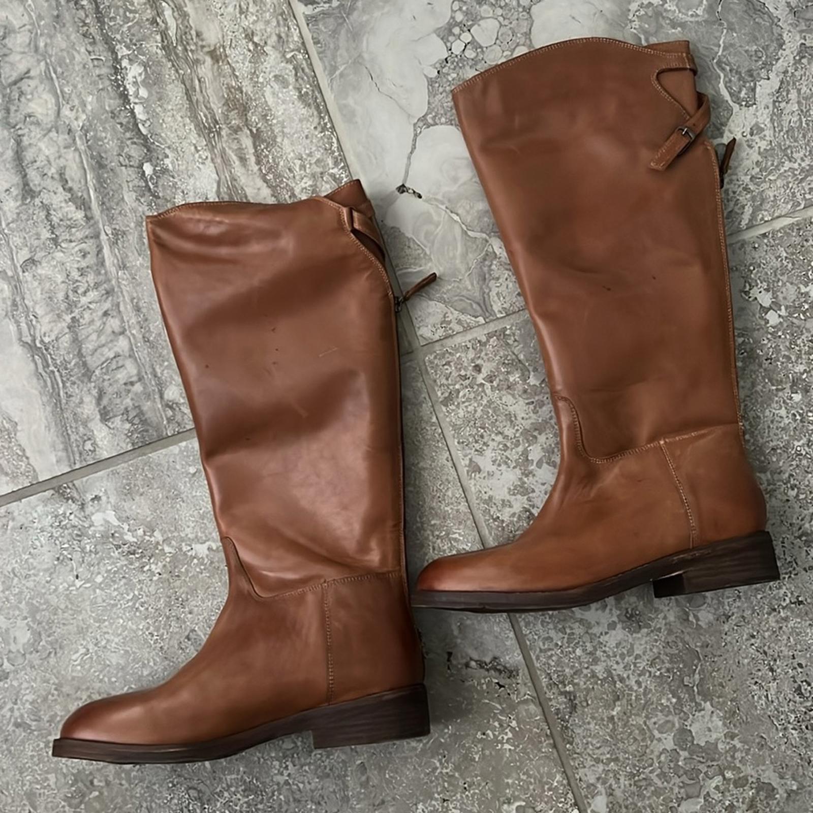 Free People Everly Equestrian Boots, Size EU 38.5 EXCELLENT! Retail $248