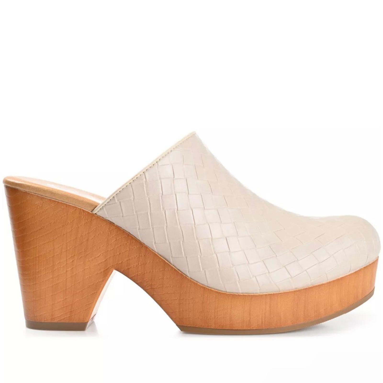 Journée Collection Women's Kelsy Woven Clogs, Size 11 New without Box