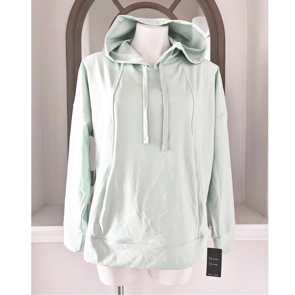 ID Ideology Techy Drawstring-Hood Hoodie in Mint Wash, Plus Size 2X New w/Tag