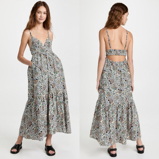 A.L.C. Rhodes Printed Open Back Dress, Size 4 New w/Tag Retail $495