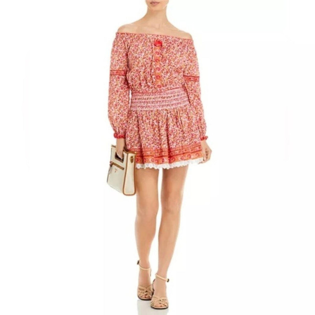 Poupette St. Barth Nana Off the Shoulder Top, Size S NEW w/Tag $140