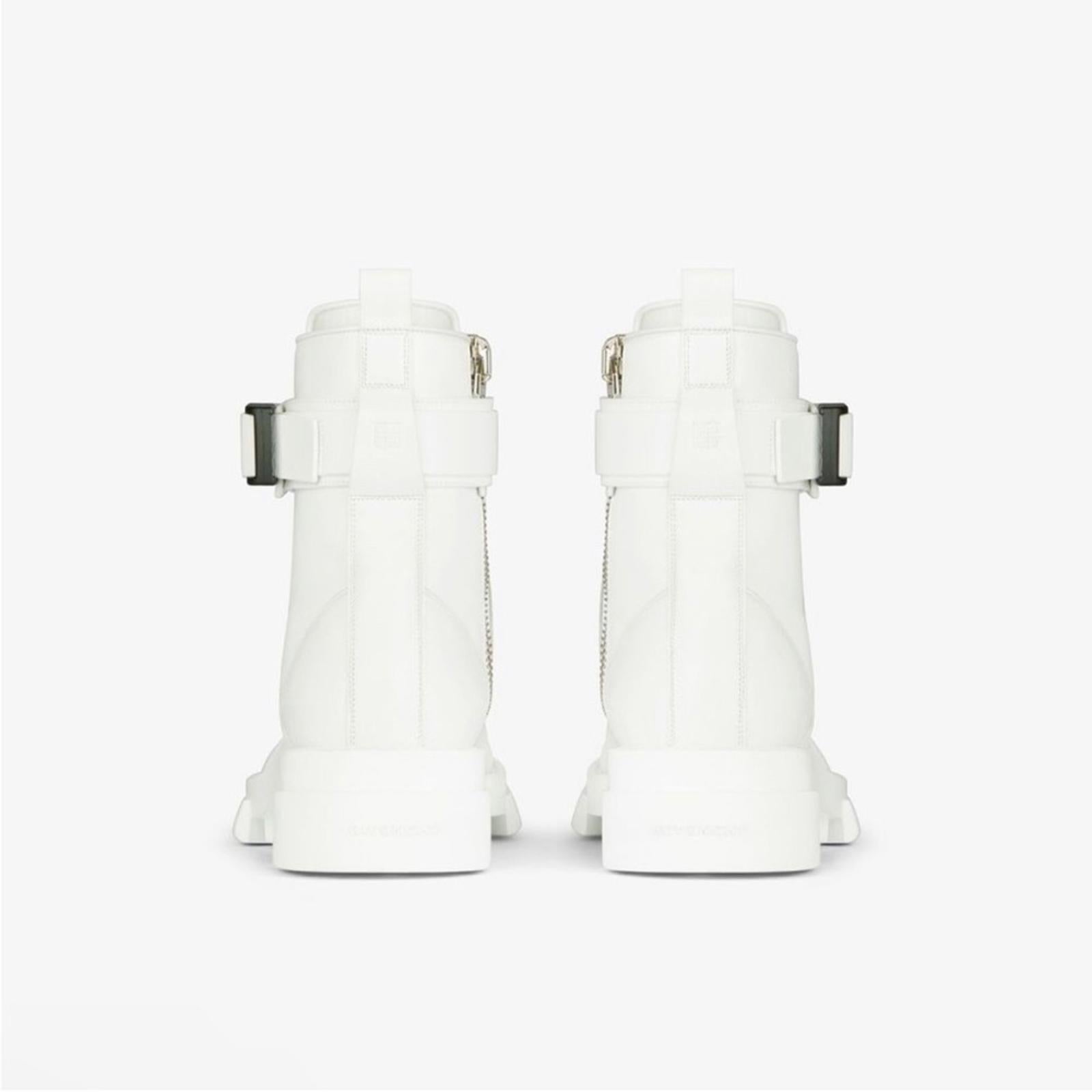 Givenchy Calf Leather Combat Boots, Size EU39 New in Box w/Dustbags