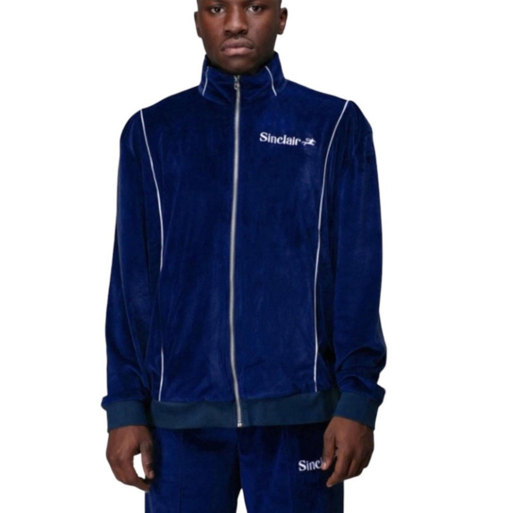 Sinclair Velour Track Jacket in Navy, Men’s Size L New w/Tag - SOLD OUT!
