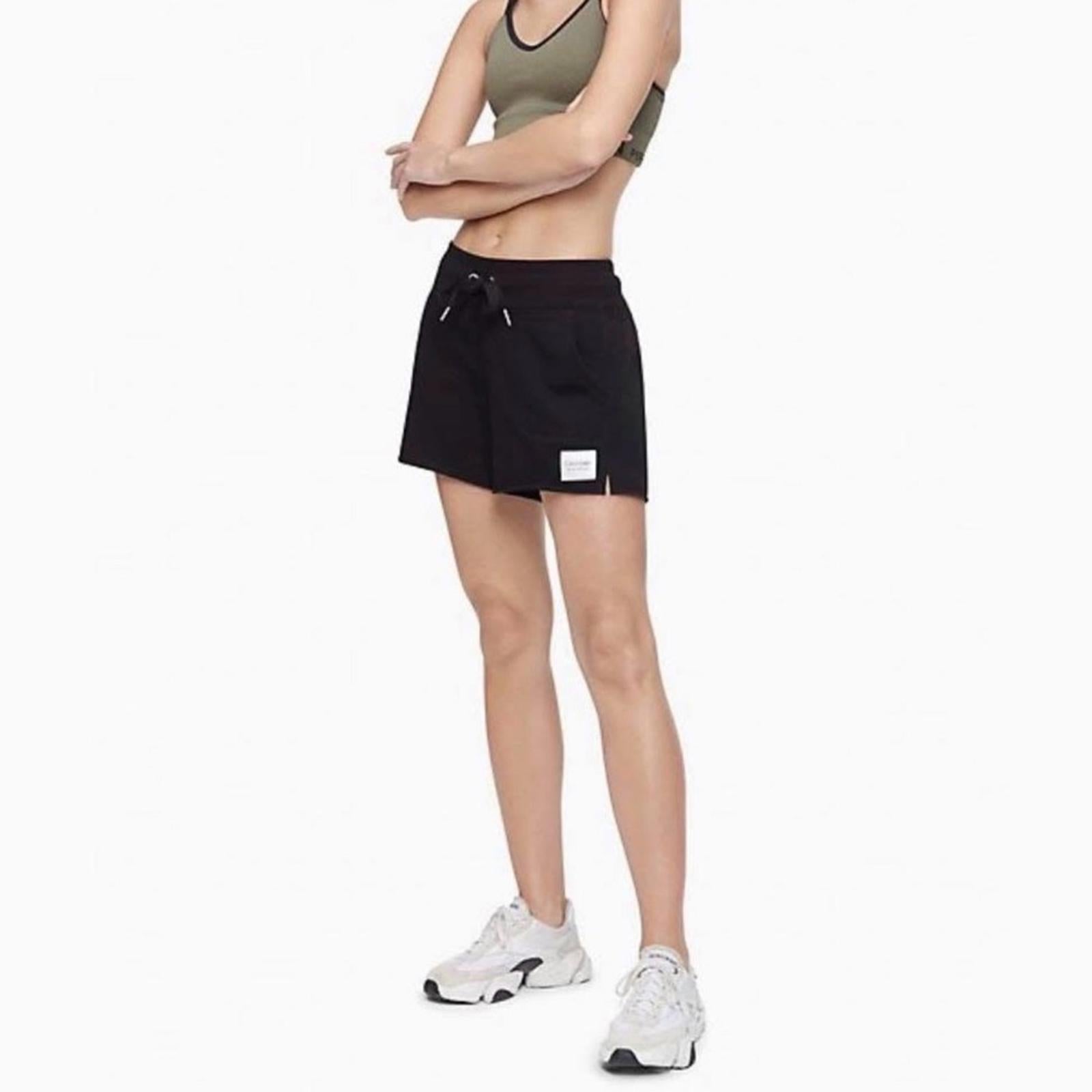 Calvin Klein Performance Ribbed Waist Shorts in Black, Size XL, NEW