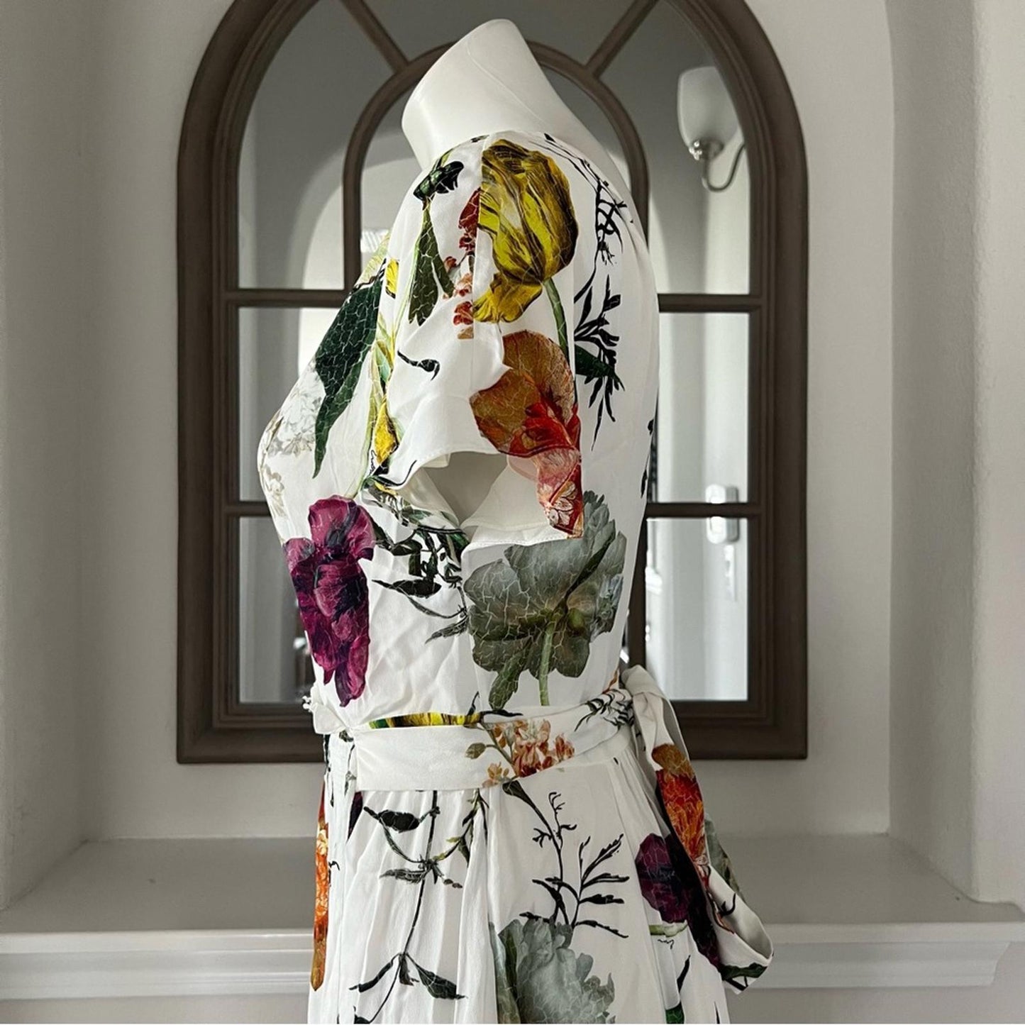 ERDEM Brealey Bouquet Pattern Fraser Dress Size US4 | UK8 New with Tag