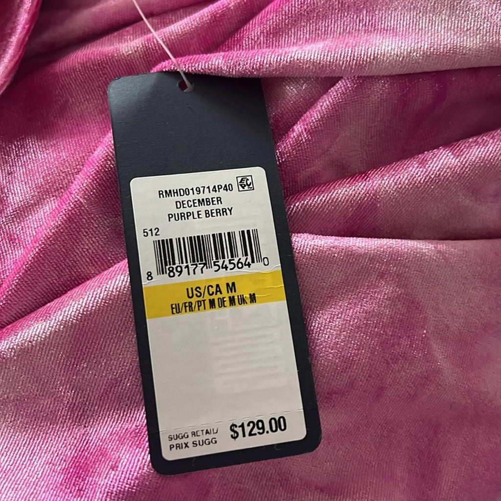 Rachel Rachel Roy Velvet Tie-Dye Midi Sheath Party Dress, Pink Size M New w/Tag