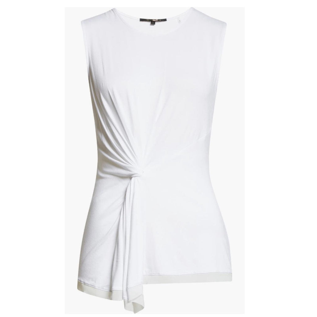 Kobi Halperin Stevie Knotted Sleeveless Top, White Size XS New w/Tag Retail $148