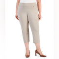 Anne Klein Pull-On Beige Slim Ankle Pants, Size 14, New w/Tag