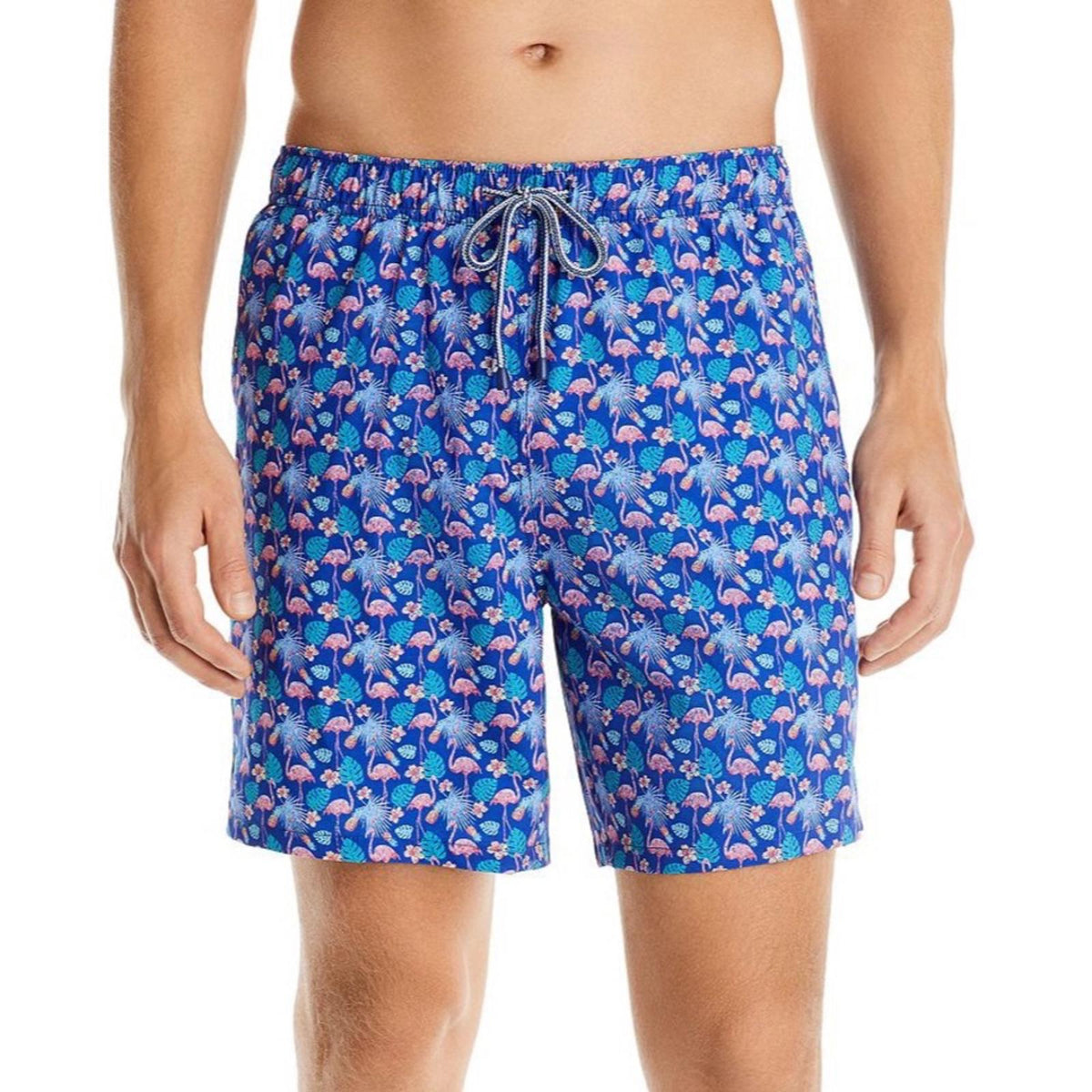 Peter Millar Flamingo Floral Printed Swim Trunks, Size XXL New w/Tag
