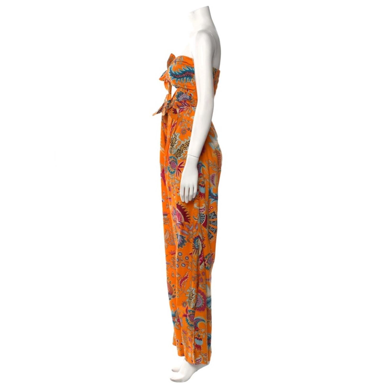 Charina Sarte Talaia Ribbon Strapless Jumpsuit, Size L New w/Tag Retail $388