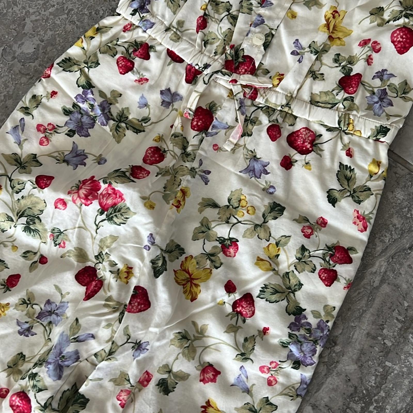Ralph Lauren Floral & Fruit-Print Cotton Batiste Jumpsuit, Cottage New w/Tag