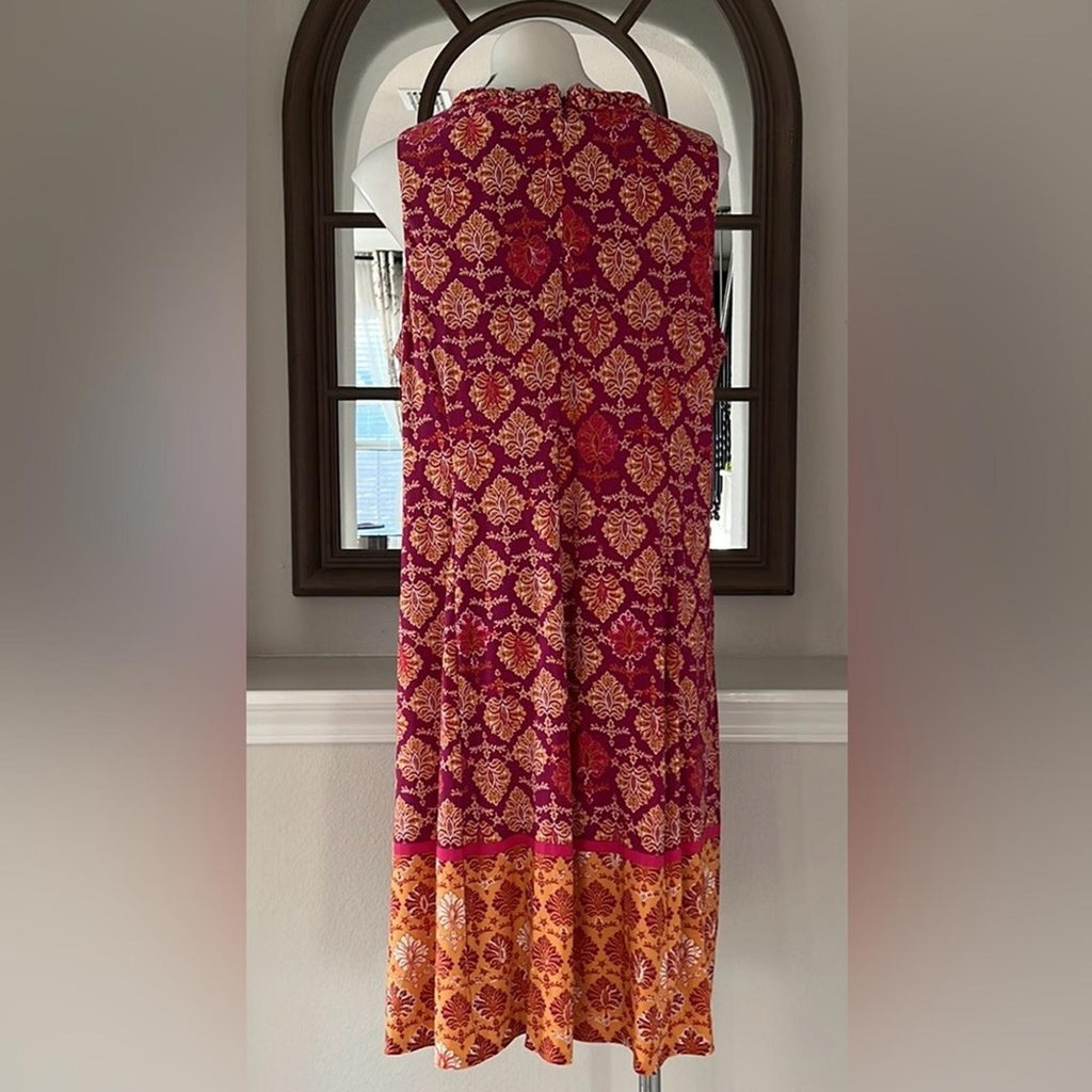 Maggy London Cyndie Jersey Dress in Violet/Gold, Plus Size 20W New w/Tag
