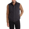 CANALI Rain & Wind Tech Padded Shell Gilet Zip Vest Navy, Size US 32 | EU 48 NEW