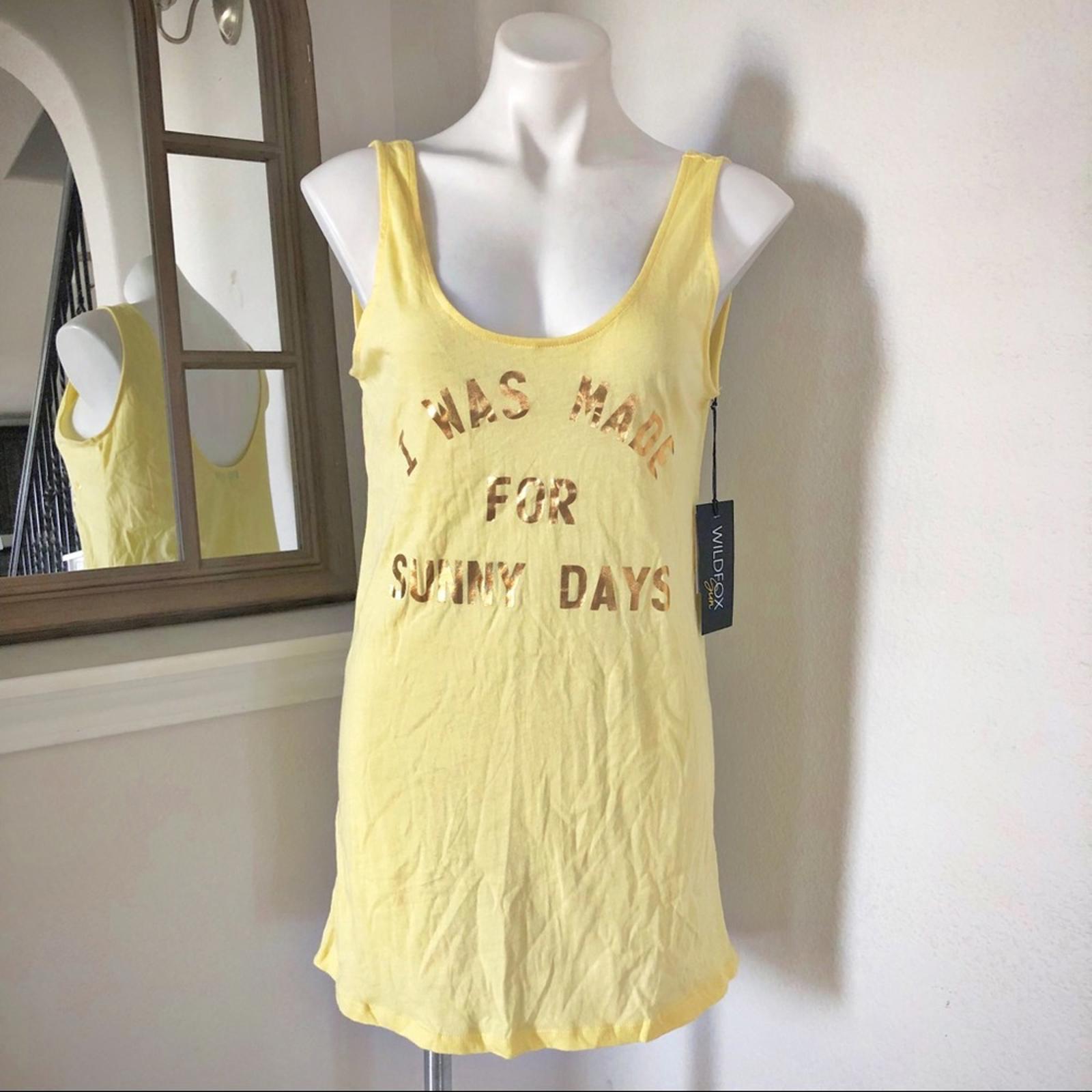 Wildfox SUN Sunny Days Poolside Scoop Neck Swim CoverUp Size S, New w/Tag