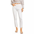 Veronica Beard Jean Carly Raw Hem Kick Flare Jeans White Size 24 New w/Tag $218