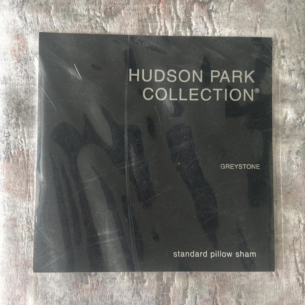 Hudson Park Collection Greystone Standard Pillow Sham, NWT Retail $135