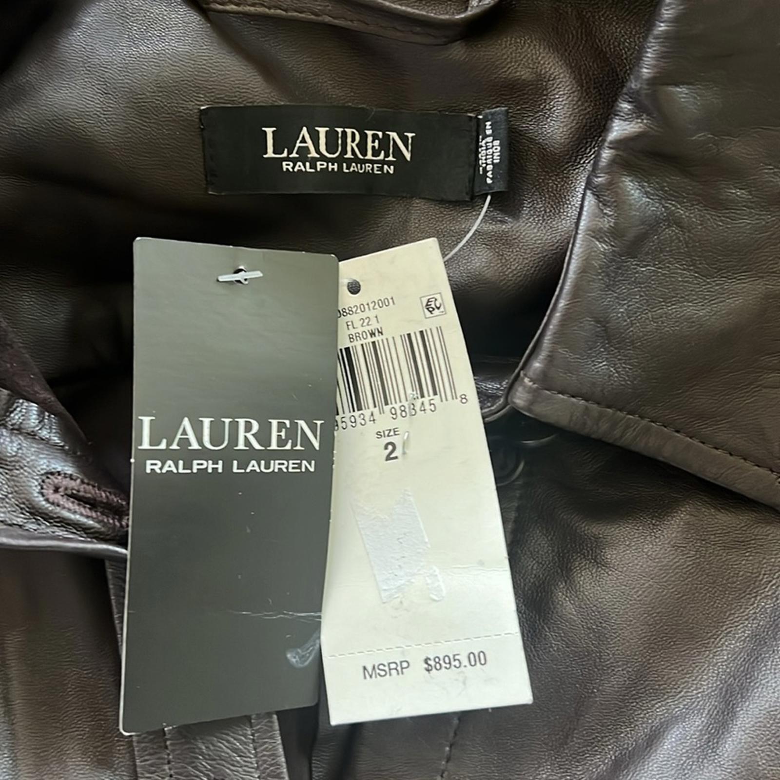 Lauren Ralph Lauren BLACK LABEL Goat Suede Dress in Brown Size 2 New w/Tag $895