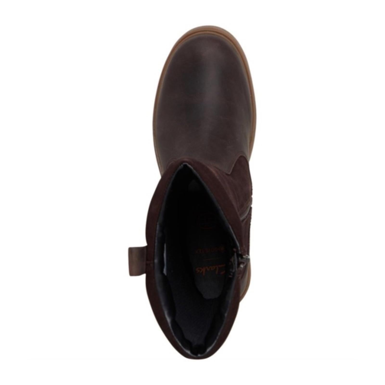 NEW Clarks Girls Astrol Hi Gortex Boots Brown Leather, Size UK 11F, US 11.5M £66