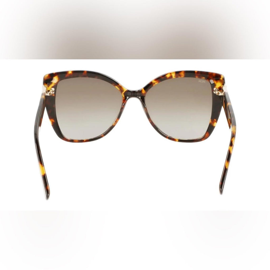 MCM Butterfly Sunglasses with Gradient Grey Lenses, Brown/Tortoise, NWT