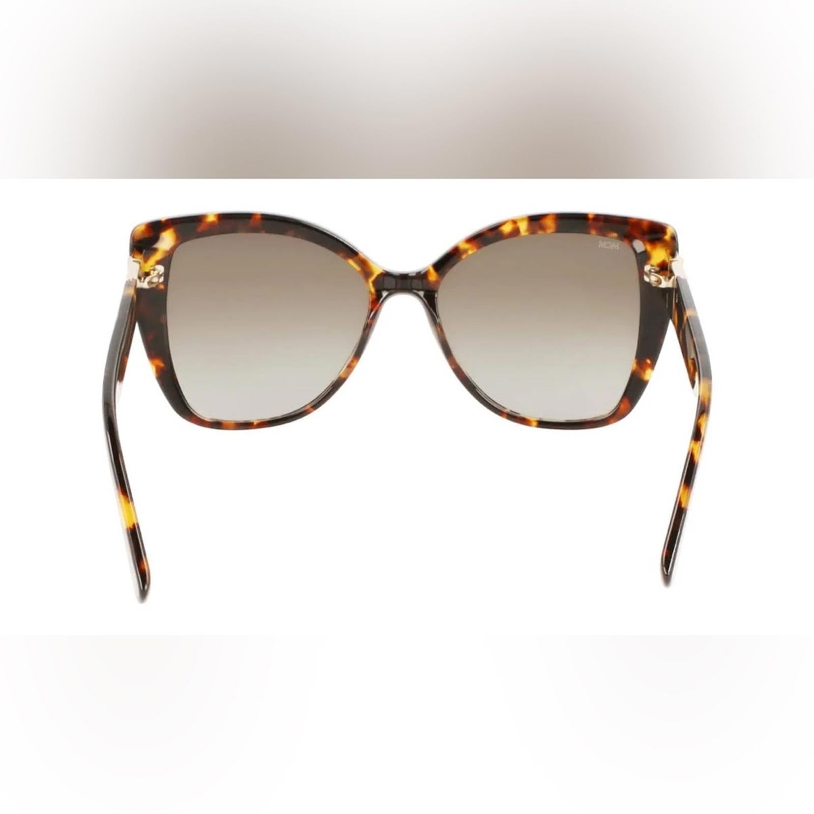 MCM Butterfly Sunglasses with Gradient Grey Lenses, Brown/Tortoise, NWT