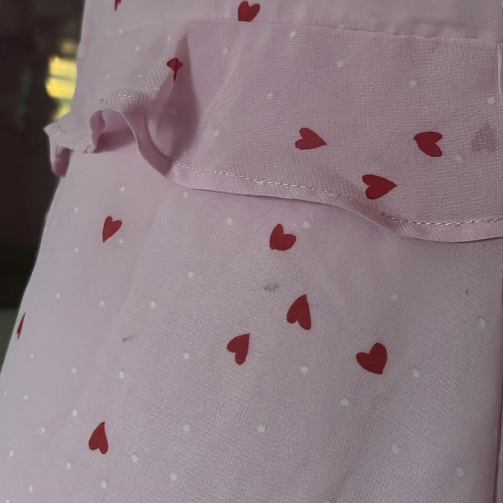 B Darlin Ruffled Flutter Sleeve V-Neck Mini Dress, Day Pink Jr Size 9/10 NWT