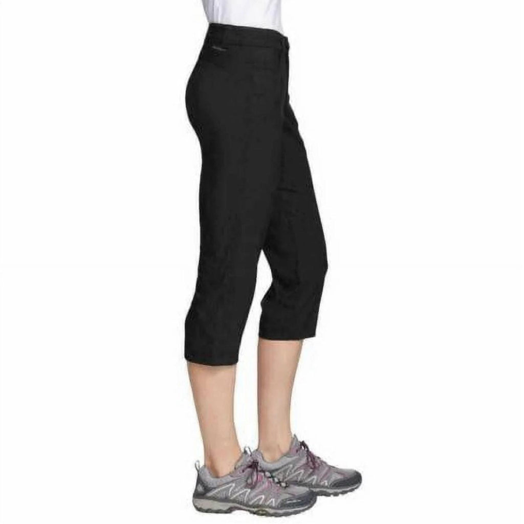 NWT Eddie Bauer Rainer Capris Pants in Black, Size 16 New with Tag