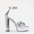 Good American Ankle Strap Open Toe Platform Sandals, Size 9.5M NEW w/Dust Bag