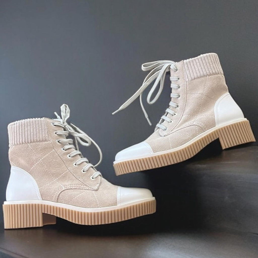 Vaneli Mage Boots in Light Grey Nival Combo, Size 7.5 New w/o Box Retail $250